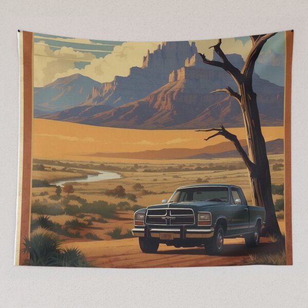 Item preview, 002 Vintage Texas Travel Poster Design designed and sold by Alexis Art Collection.