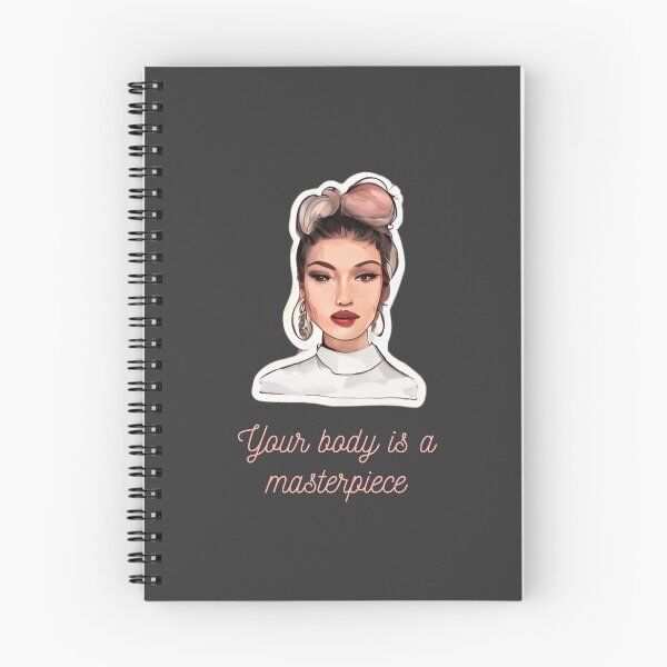 Item preview, Your body is a masterpiece classy empowerment modern quotes expression designed and sold by MartaRMC.