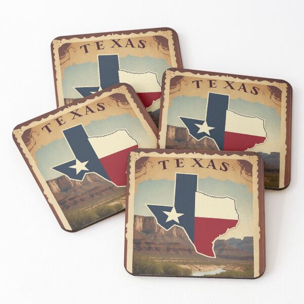 Item preview, 003 Vintage Texas Travel Poster Design designed and sold by Alexis Art Collection.