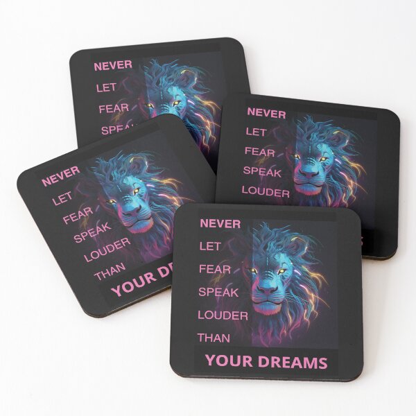 Item preview, NEVER LET FEAR SPEAK  LOUDER THAN YOUR DREAMS designed and sold by Cris888.