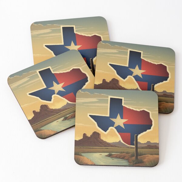 Item preview, 004 Vintage Texas Travel Poster Design designed and sold by Alexis Art Collection.