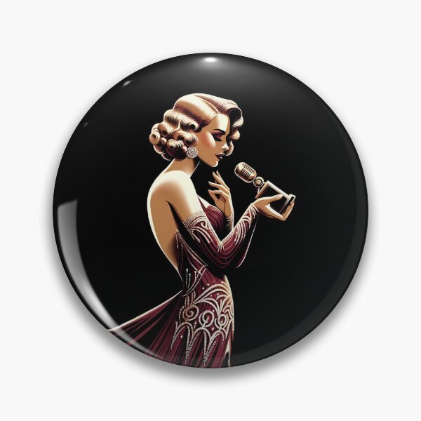 Item preview, Classic Jazz Diva Illustration designed and sold by M-ormin.