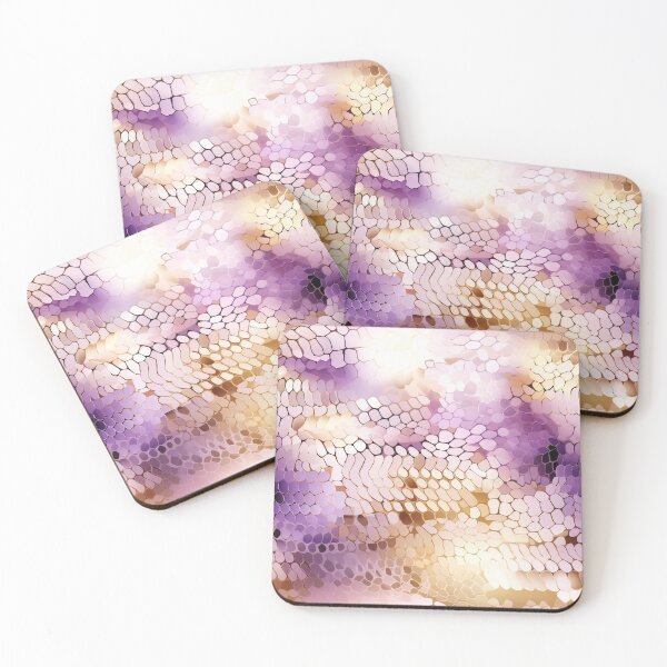 Item preview, Pattern Gold and Lilac Gradient Python Snake Skin Abstract designed and sold by EmilyFNM3D.