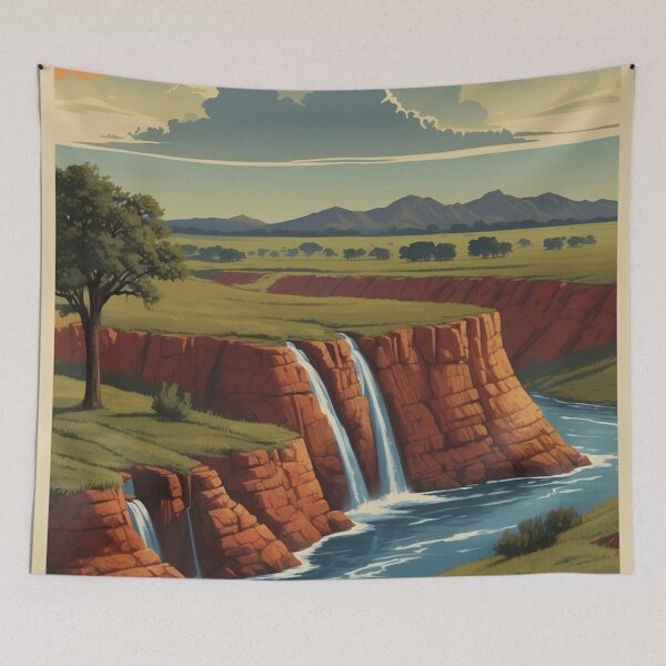 Item preview, 005 Vintage Texas Travel Poster Design designed and sold by Alexis Art Collection.