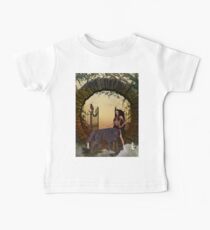 Dark fairy with wolf Baby Tee