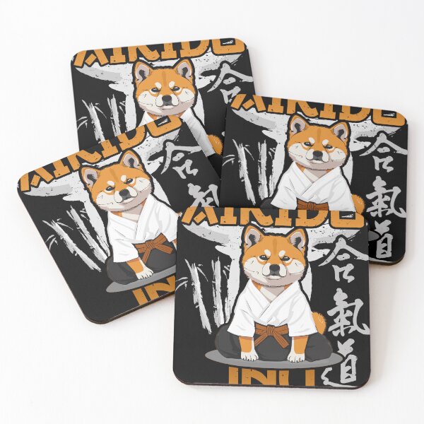 Item preview, aikido inu akita inu funny aikido japanese mma mixed martial arts designed and sold by teeartforyou.