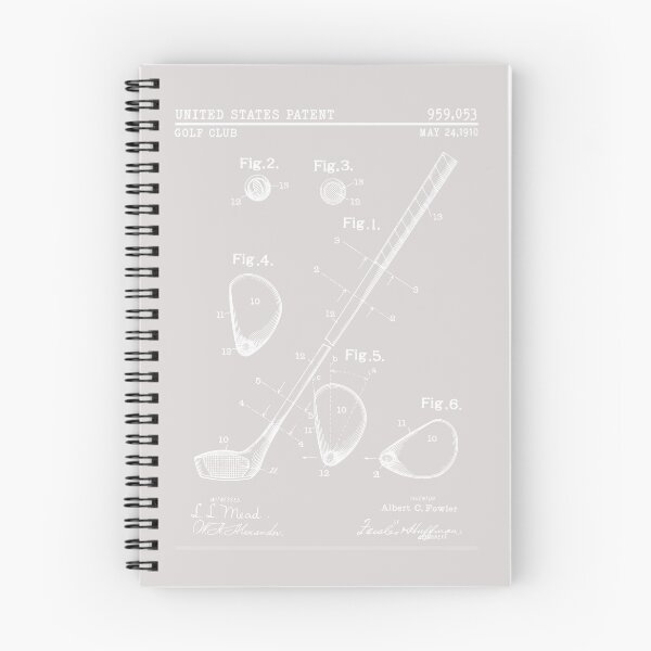 Item preview, Golf Stick Club Patent Print Design Golfer Golfing Vintage designed and sold by roboartpixel.