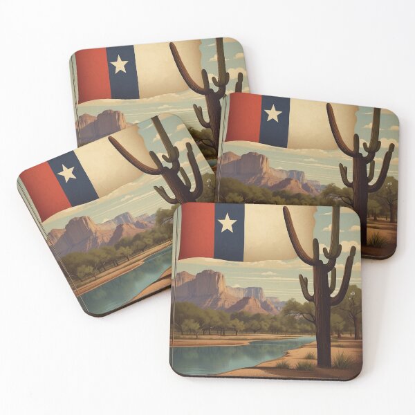 Item preview, 007 Vintage Texas Travel Poster Design designed and sold by Alexis Art Collection.