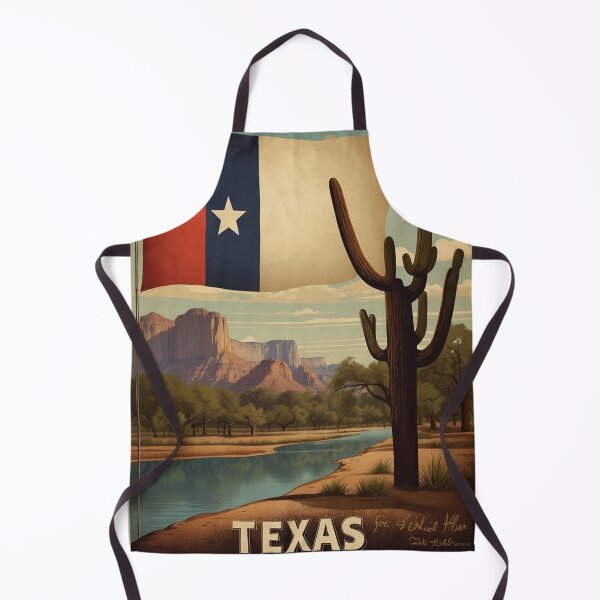 Item preview, 007 Vintage Texas Travel Poster Design designed and sold by Alexis Art Collection.