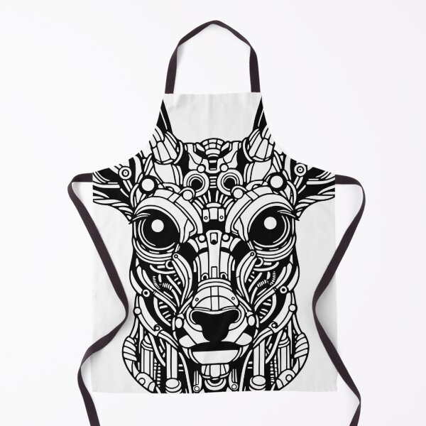 Item preview, Ciervo Biomecánico: Una Obra Gráfica Futurista Avanzada con Patrones de Líneas Abstractas designed and sold by Amanda-S-Olsen.