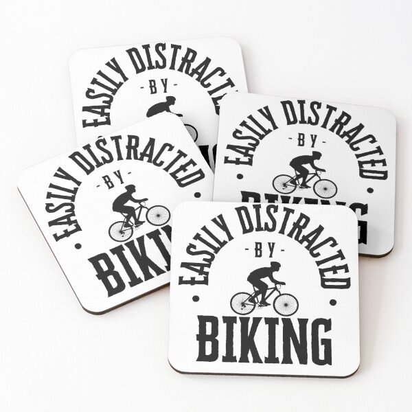 Item preview, Easily Distracted by Biking designed and sold by bububabuinc.