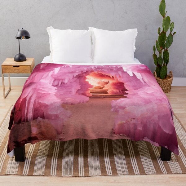Item preview, Divine Rose quartz crystal cave (1) designed and sold by ArtbyJanineTate.