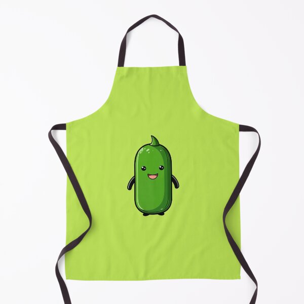 Item preview, Green Glow of Happiness: Cute Zucchini Delight designed and sold by unimuse.