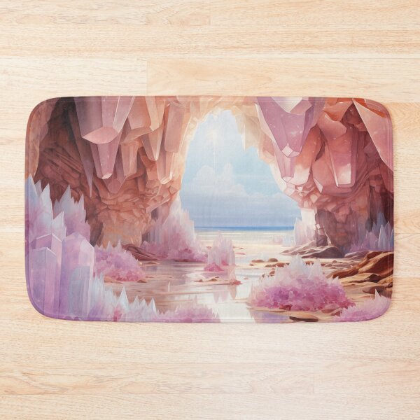 Item preview, Divine rose quartz crystal cave (2) designed and sold by ArtbyJanineTate.