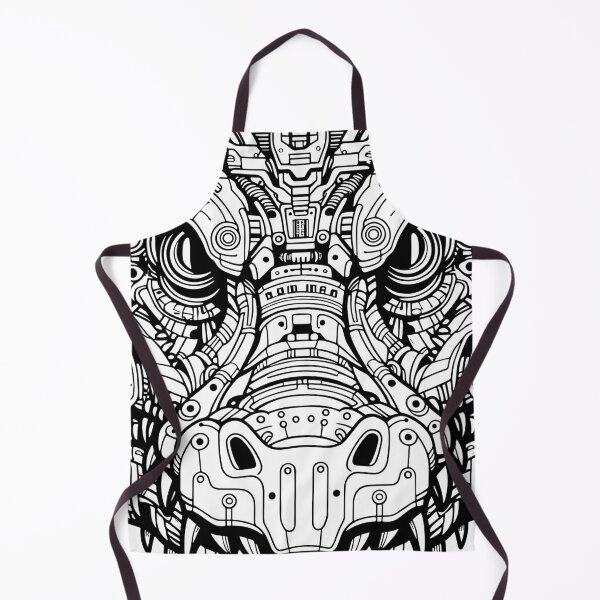 Item preview, Biomechanical Crocodile: An Advanced Futuristic Graphic Artwork with Abstract Line Patterns designed and sold by Amanda-S-Olsen.