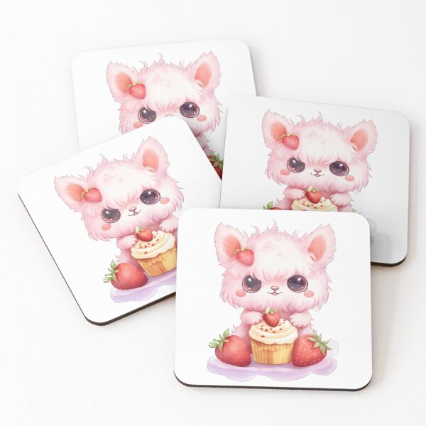 Item preview, Little Monster with Strawberry Cupcakes designed and sold by Pakkard17.