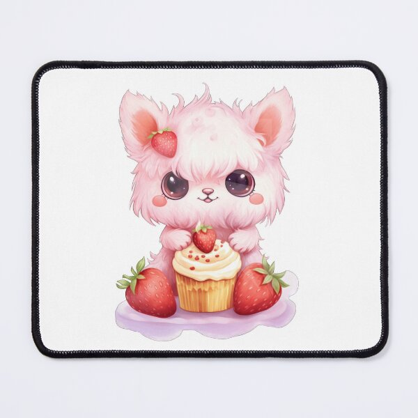 Item preview, Little Monster with Strawberry Cupcakes designed and sold by Pakkard17.