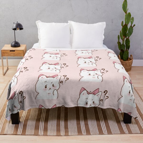 Item preview, Coquette Kawaii Chubby Cute Pastel Pink Cat Confused Gato designed and sold by cosmocheese.