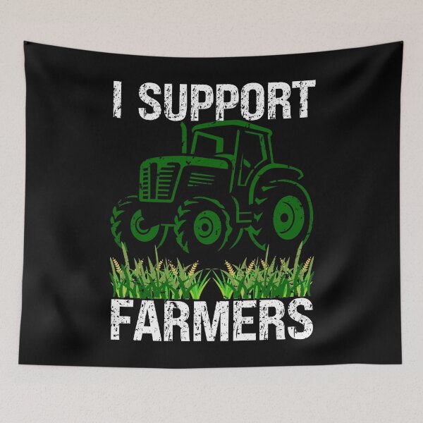 Item preview, I Support Farmers, Farmers Protest designed and sold by Quirky Shirts.