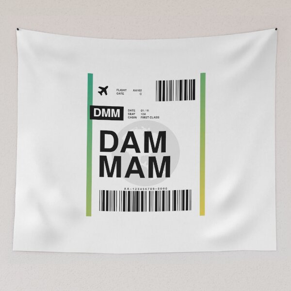 Item preview, Damman Boarding Pass designed and sold by RabbitK.