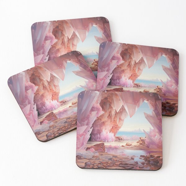 Item preview, Divine Rose quartz crystal cave (3) designed and sold by ArtbyJanineTate.