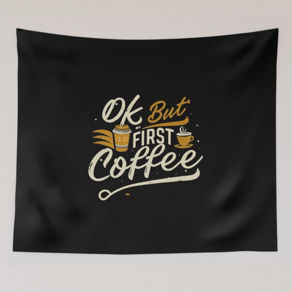 Item preview, Ok But First Coffee designed and sold by MG-MagicGallery.