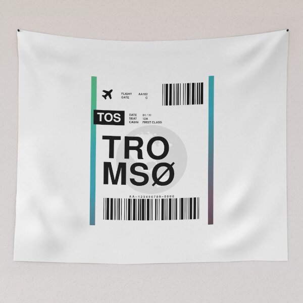Item preview, Tromsø Boarding Pass designed and sold by RabbitK.