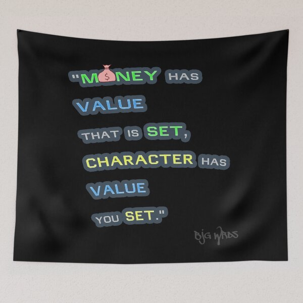 Item preview, "MONEY has..." Quote 12/08/2023 designed and sold by BJGWRDS.