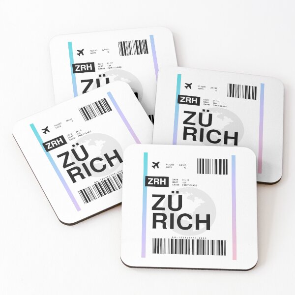 Item preview, Zurich Boarding Pass designed and sold by RabbitK.