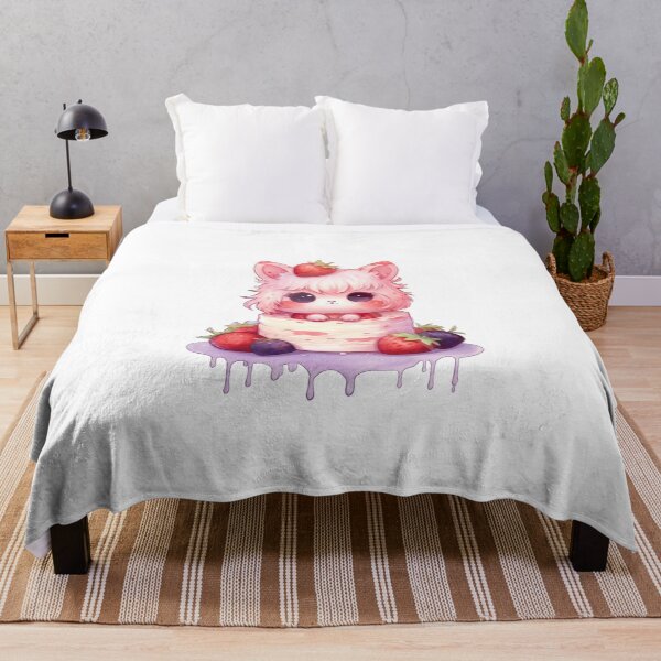 Item preview, Cute little monsters with strawberry cakes designed and sold by Pakkard17.