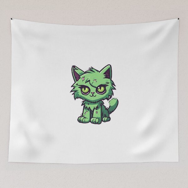 Item preview, Undead Zombified Zombie Cat designed and sold by Majestic Paws.