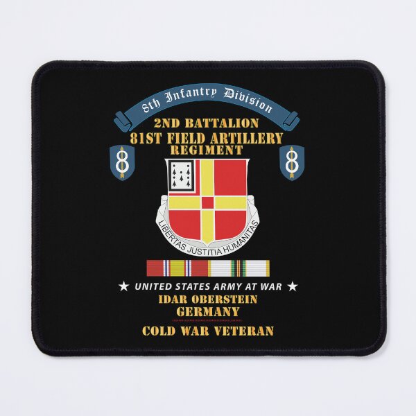 Item preview, 8th Infantry Division Scroll - 2nd Bn, 81st Field Artillery Regiment - Idar Oberstein Germany - Cold War Vet w COLD SVC X 300 designed and sold by Military Insignia Products.