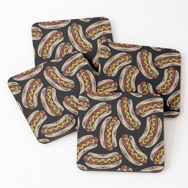 Item preview, Hotdog Seamless Pattern - Doodle Vintage designed and sold by xadrawing.