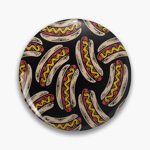 Item preview, Hotdog Seamless Pattern - Doodle Vintage designed and sold by xadrawing.