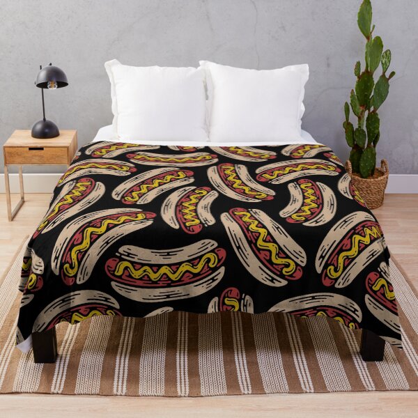 Item preview, Hotdog Seamless Pattern - Doodle Vintage designed and sold by xadrawing.