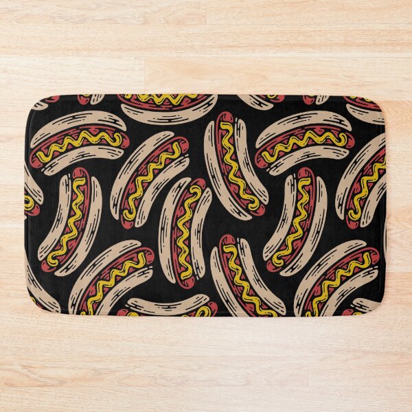 Item preview, Hotdog Seamless Pattern - Doodle Vintage designed and sold by xadrawing.