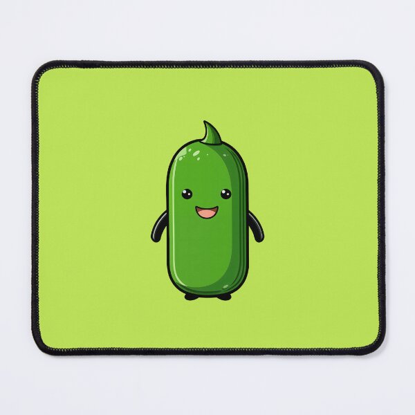 Item preview, Green Glow of Happiness: Cute Zucchini Delight designed and sold by unimuse.