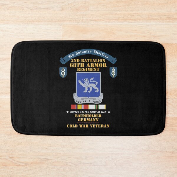 Item preview, 8th Infantry Division Scroll - 2nd Bn 68th Armor Regiment - Baumholder Germany - Cold War Vet w COLD SVC X 300 designed and sold by Military Insignia Products.