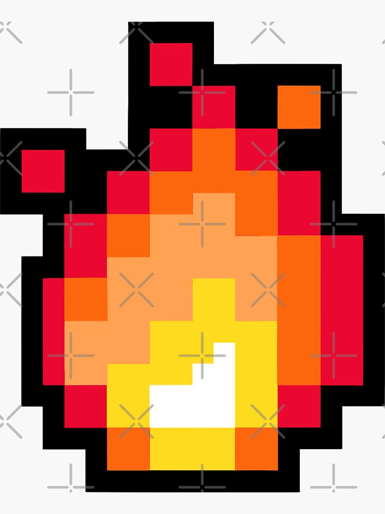 Thumbnail 3 of 3, Sticker, Fire designed and sold by Flickingjane.