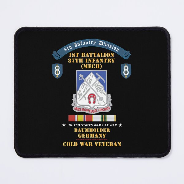 Item preview, 8th Infantry Division Scroll - 1st Bn 87th Infantry (Mech) - Baumholder Germany - Cold War Vet w COLD SVC X 300 designed and sold by Military Insignia Products.