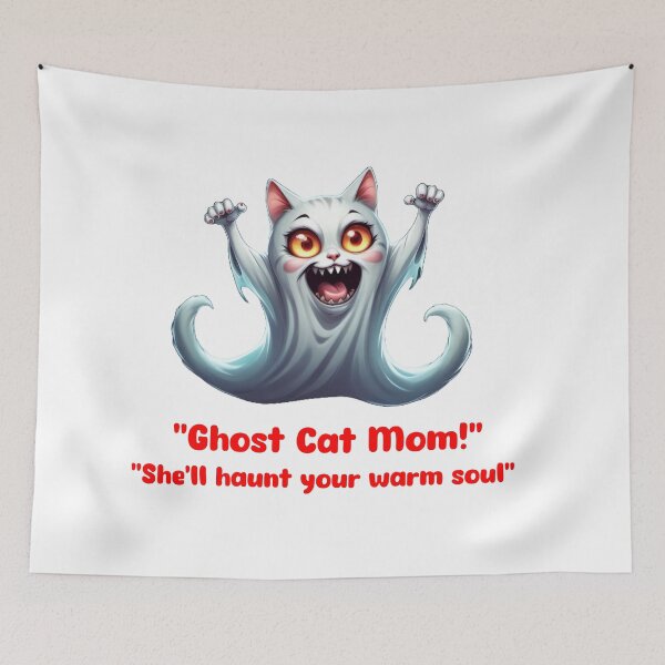 Item preview, Funny Cat Ghost designed and sold by NagalkarArtWork.