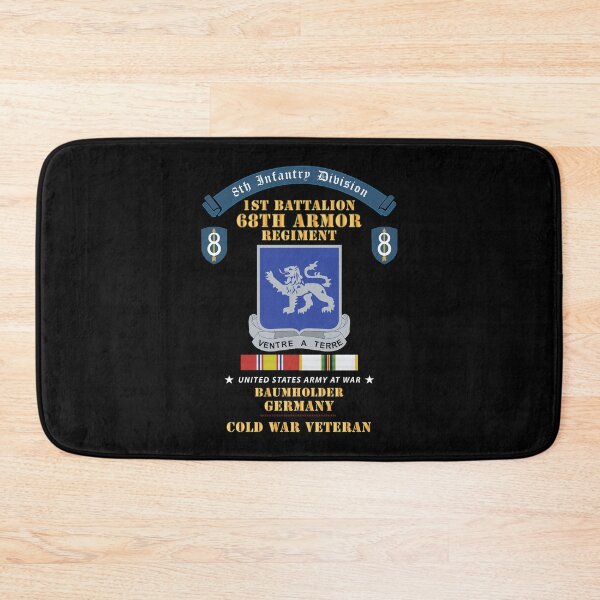 Item preview, 8th Infantry Division Scroll - 1st Bn 68th Armor Regiment - Baumholder Germany - Cold War Vet w COLD SVC X 300 designed and sold by Military Insignia Products.