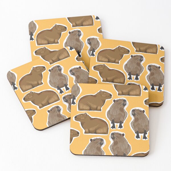 Item preview, Capybara pattern  designed and sold by Avishag turgeman.
