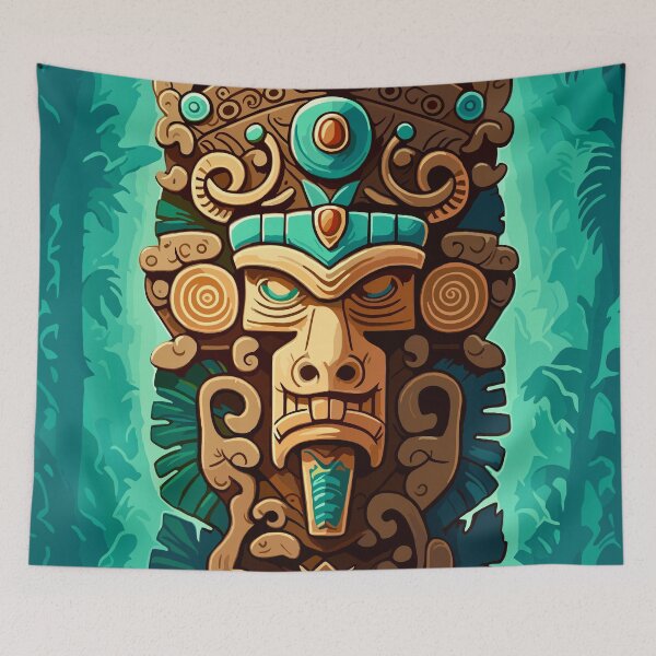 Item preview, Mayan Aztec Art designed and sold by Curio Meridian.