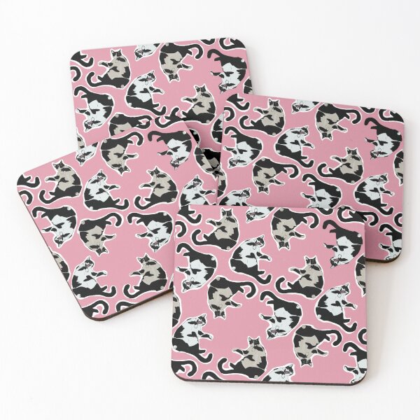 Item preview, Cat patter in pink designed and sold by Avishag turgeman.