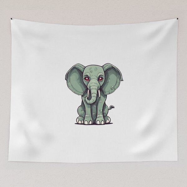 Item preview, Undead Zombified Zombie Elephant designed and sold by Majestic Paws.