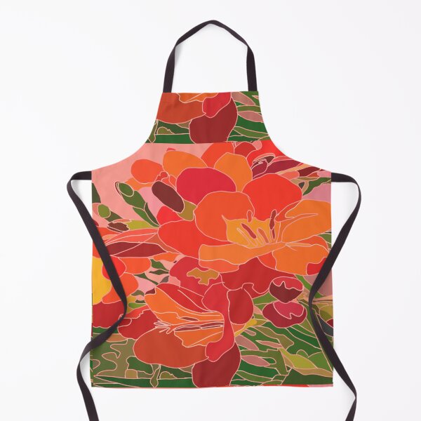 Item preview, Freesia in burnt orange designed and sold by Flowersonstuff.