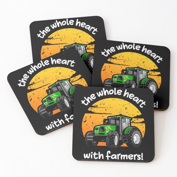 Item preview, The Whole Heart With Farmers, Farmer Protest designed and sold by Quirky Shirts.