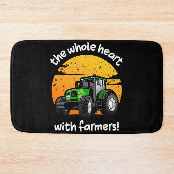Item preview, The Whole Heart With Farmers, Farmer Protest designed and sold by Quirky Shirts.