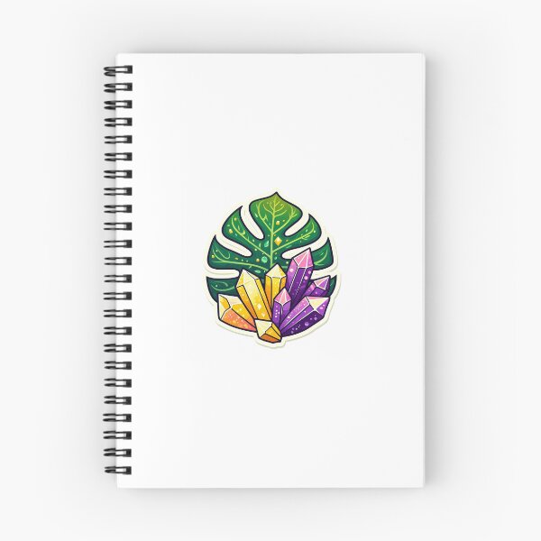 Item preview, Subtle Intersex Pride Leaf & Crystals designed and sold by thewitchisback.